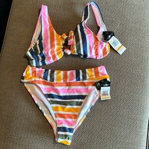 NWT California Waves 2 piece swim suit